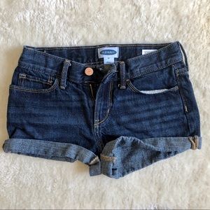 Girls Old Navy cuffed jean shorts